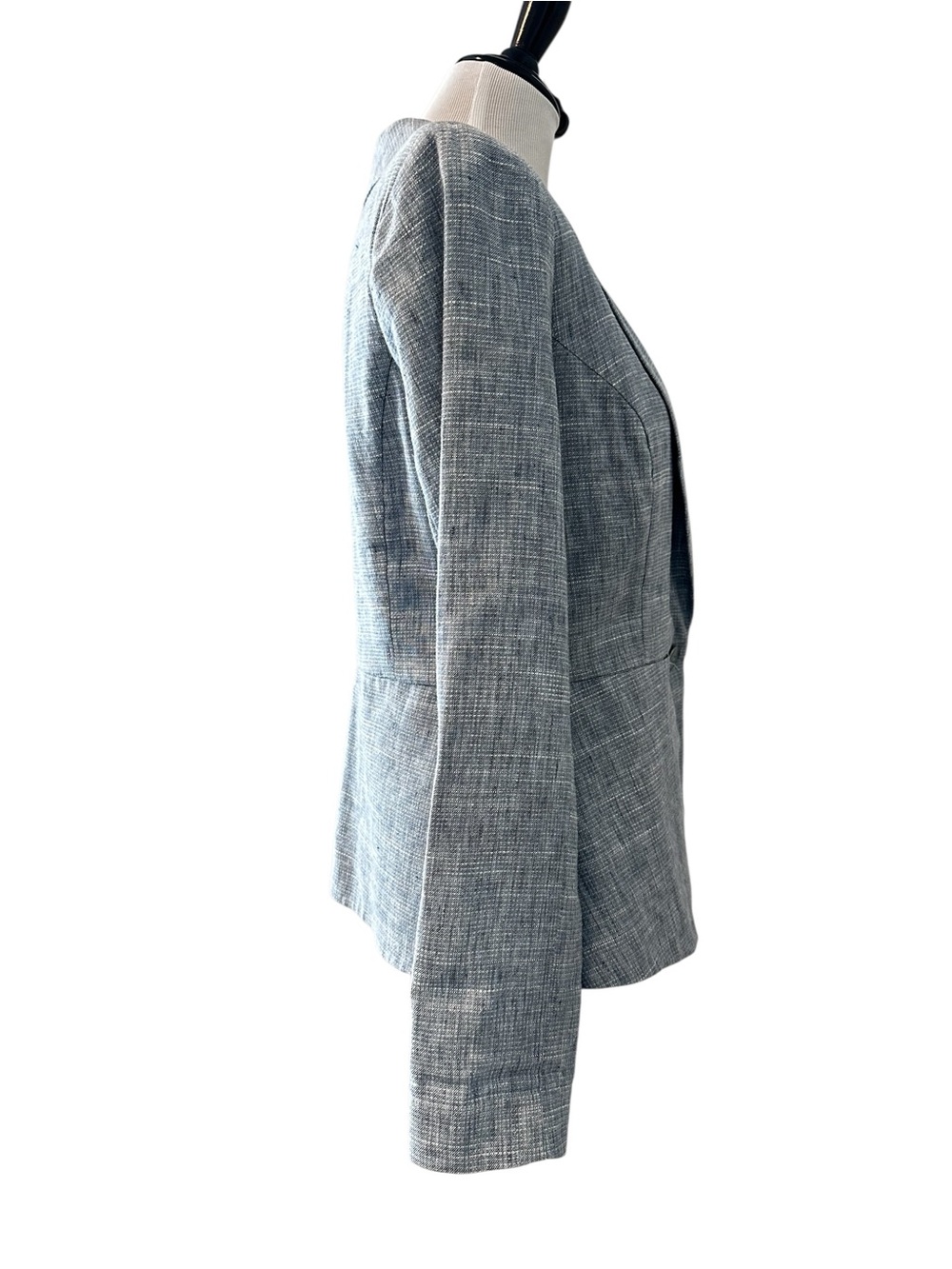 Blue Gray Cabi Beachwalk Textured One-Button Women's Blazer in size 6 - Picture 5 of 15